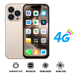 هاتف SERVO S16 Mini 4G LTE الذكي اللطيف بنظام Android 12.0 OS 2/3GB RAM 16/64GB ROM Google Play شاشة 4.0 بوصة هواتف محمولة صغيرة الحجم