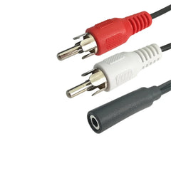 3.5mm Jack Male to 2 RCA Female Jack RCA Stereo Y Audio Cable Converter Adapter High Quality wholesale