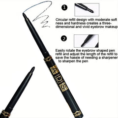 3pcs Long-Lasting Waterproof Black Eyeliner Pencils - Smudge & Sweat Proof for Bold Eye Makeup, Perfect Gift