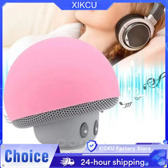 مكبر صوت XIKCU Bluetooth Mushroom مقاوم للماء يمكن استخدامه كحامل للهاتف المحمول مناسب للحفلات العائلية والحفلات الصغيرة