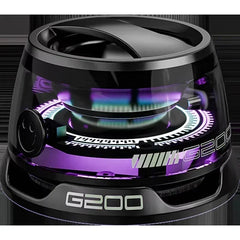 مكبر صوت بلوتوث محمول G200 مزود بإضاءة RGB ومكبر صوت مغناطيسي BT5.3 وصندوق صوت صغير مع إمكانية التشغيل لمدة 7 ساعات وحامل هاتف