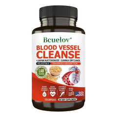Vascular Cleansing Capsules - Contains Japanese Nattokinase, Which Helps Blood Circulation and Blood Vessel Flexibility