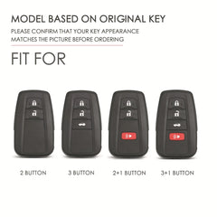 Car Key Case Protector Soft TPU Key Shell Cover Auto Accessories For Toyota Prius Camry Corolla C-HR CHR RAV4 Prado 2018 2022
