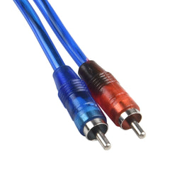 2Pcs Set RCA Audio Cable "Y" Splitter Adapter Computer 1 Female To 2 Males Cord 12 Inch Cables For Home Audio