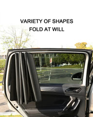2Pcs Car Side Window Sun Shade Magnet Privacy Curtains UV Reflection Anti Glare UV Block Sunshade for Front/Back Window