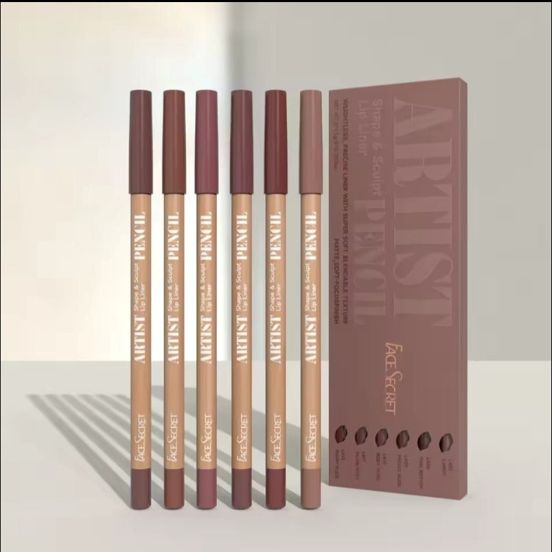 Face Secret Artist Shape Sculpt Lip Liner Set – Soft, Matte & Precise