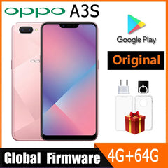 هاتف OPPO A3S الذكي عالميًا بشاشة 6.2 بوصة ومعالج Qualcomm Snapdragon 450 وبطارية 4230 مللي أمبير في الساعة وكاميرا 13 ميجابكسل ونظام تشغيل Android 8.1 مستعمل