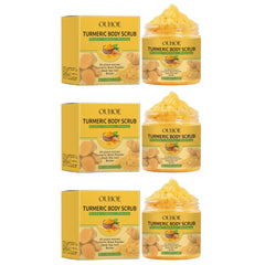 Exfoliating Body Scrub Turmeric Knee Elbow Cuticle Softener Moisturizing Tender Body Cleaning Exfoliator Dead Skin Remover Scrub
