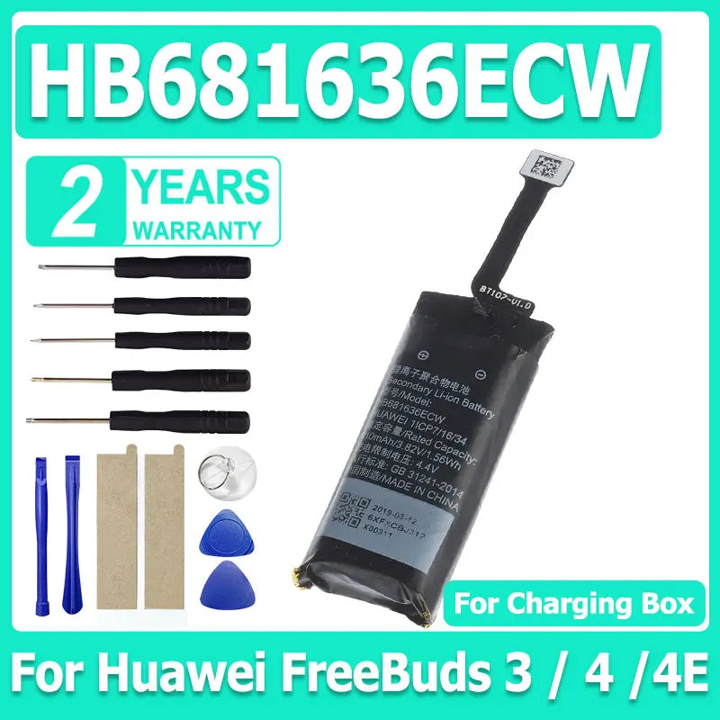 SP45240 HB681636ECW سماعة بلوتوث استبدال البطارية ل هواوي FreeBuds 3 Freebuds 4 4E اللاسلكية بلوتوث TWS سماعة T0004C