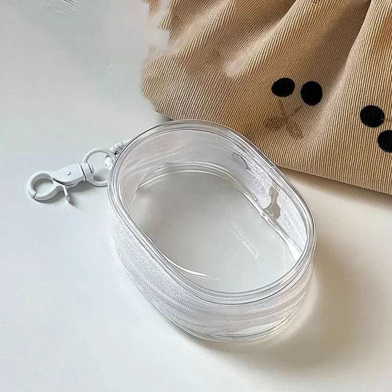 Portable Mini Zipper Storage Bag Keychain Box Organizer For Earphones Chargers Bags  A Gift for My Girlfriend Case