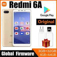 هاتف Xiaomi Redmi 6A الذكي بشاشة كاملة 5.45 بوصة ومعالج AI Face Helio A22 ومتجر Google Play