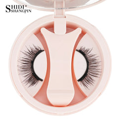 Magnetic Eyelashes 1/2 Pairs Handmade 3D Mink Lashes Reusable False Eyelashes Set Natural Long Fake Eyelash Makeup Tweezers Tool