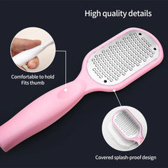 DoubleSided Foot File, Pedicure, Heel Scrub, Heel Scrub, FootScrub Stainless Steel For Removing Callus