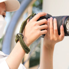 Handmade Woven Camera Hand Strap Adjustable Camera Strap with Safer Connector Hand Strap for Canon Nikon Sony Fuji Leica Olympus