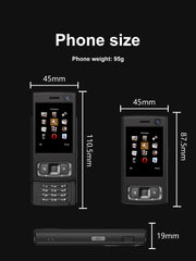 SERVO N95 PRO Mini Sliding Mobile Phone 2 SIM Standby Cellphone Magic Voice Speed Dial Call Recording Flashlight 2.0" Telephones
