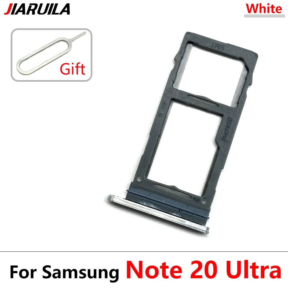 حامل بطاقة SIM جديد مع درج شريحة ومقبس محول لهاتف Samsung Note 20 / S20 Ultra المحمول مع بطاقة SIM مزدوجة