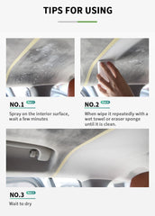 Car Interior Cleaner Agent Ceiling Cleaner Leather Flannel Woven Fabric Water Free Multipurpose Auto Dash Cleaning Tool HGKJ S21