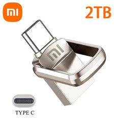 XIAOMI 2TB Metal Pendrive 2 IN 1 OTG 1TB 512GB USB Flash Drives 256GB 2TB USB 3.2 Pen Drive Memory Stick Type C For Cellphone PC