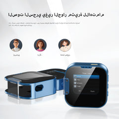 هاتف SERVO i19 صغير الحجم يعمل باللمس مع خاصية الاستعداد وبطاقة SIM مزدوجة ومشغل MP4 وخاصية Magic Voice 2G وشاشة صغيرة دوارة