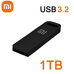 محرك أقراص فلاش USB 3.2 فائق السرعة من شاومي بسعة 2 تيرابايت، محرك أقراص USB صغير معدني، محرك أقراص USB من النوع C، قرص مقاوم للماء، محرك أقراص SSD U