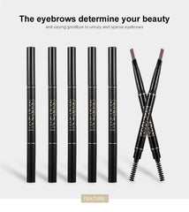 Double-Ended 5 Colors Eyebrow Pencil Natural Non-fading Waterproof Long-Lasting Filling And Outlining Eyebrow