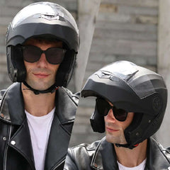 BLD Personalised Motorcycle Full Face Helmet Men Women Fashion Dual Lens Helmets Motocross Racing Modular Flip Up Casco Moto