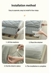 4PCS Bed Sheet Fasteners Sheet Ties Multifunctional use Heavy Duty Bedsheet Corner Tightener Clips Home Supplies Fixator
