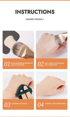 Hot Sale Flat Head Makeup Brush GECOMO Foundation Brush Quickly Apply Foundation Makeup