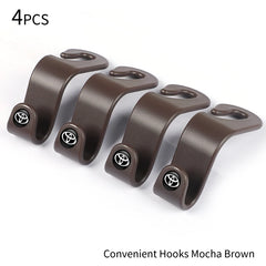Car Logo Seat Hook Multi-function Seatback Storage Hanger Accessories For Toyota Gazoo Racing Crown Corolla YARIS L Auris Hilux