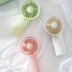 2024 Cute Mini Fan Portable Handheld Fan Lightweight Handy Fan Pocket Size Low Noise Small Electric Fan Student Gift Outdoor Fan