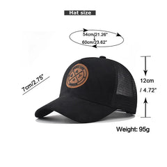 قبعة بيسبول صيفية شبكية للنساء والرجال من ENJOY LIFE مع رقعة حروف Snapback قبعة كاجوال قابلة للتنفس للجنسين قبعات سائقي الشاحنات في الشارع الهيب هوب
