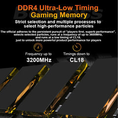 مجموعة ذاكرة الوصول العشوائي Bestoss Memoria RAM RGB DDR4 8GB 16GB 32GB (2x16GB) 3200 3600MHz 288pin 1.2V DIMM RAM لأجهزة الكمبيوتر المكتبية