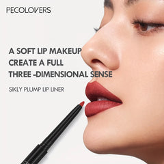 1PC Nude Brown Lip Liner Pencil 12 Color Red Contour Tint Labial Makeup Waterproof Matte Lipstick Pen Lip Contouring Cosmetic