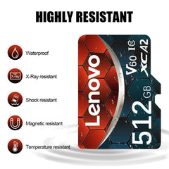 New Original Lenovo Micro SD Card 2TB 1TB 512GB High Speed Memory Card 256GB 128GB Class TF Card for Drone Equipment Audio PC