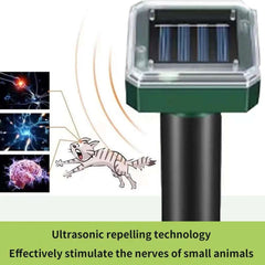 Solar Ultrasonic Rat Repellent Cat Repellent Ultrasonic Outdoor Long-lasting Anti-cat Meowing Solar Electronic Repeller ABS