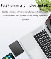 محرك أقراص صلبة خارجي محمول عالي السرعة SSD بسعة 1 تيرابايت، محرك أقراص صلبة صغير بسعة 1 تيرابايت لأجهزة الكمبيوتر المحمولة/الكمبيوتر الشخصي/الآيباد