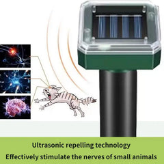Solar Ultrasonic Rat Repellent Cat Repellent Ultrasonic Outdoor Long-lasting Anti-cat Meowing Solar Electronic Repeller ABS