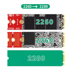 محول لوحة تمديد TISHRIC M.2 NGFF NVME SSD بطول 2230 و2242 و2260 و2280 M2 مع حامل بطاقة تمديد و5 أطوال قابلة للتعديل