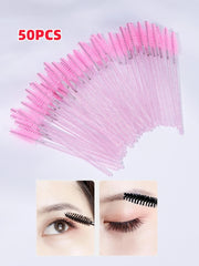 50 Pcs Eyelash Brushes Makeup Brushes Disposable Mascara Wands Applicator Spoolers Eye Lashes Cosmetic Brush,lash extension tool