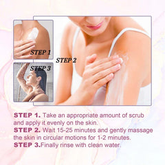 Blueberry Body Scrub -Exfoliate Skin, Brighten Complexion,Reduce Dark Spots,Soothe Skin,Promote Metabolism,Even Skin Tone, 100g