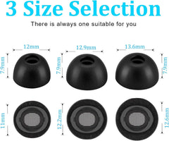 أطراف أذن من إسفنج الذاكرة لسماعات Samsung Galaxy Buds 3 Pro، أطراف أذن ناعمة، سدادات أذن مضادة للانزلاق، أطراف أذن لسماعات Buds3 Pro، حافظة سماعة الأذن