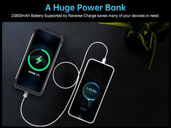 هاتف Unihertz Tank 3 Pro 8849 مع جهاز عرض 100 لومن 5G، ذاكرة وصول عشوائي (RAM) سعة 32 جيجابايت/36 جيجابايت، ذاكرة قراءة فقط (ROM) سعة 512 جيجابايت، بطارية 23800 مللي أمبير/ساعة، كاميرا 200 ميجابكسل، بلوتوث 5.3، NFC