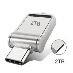 2TB Metal Flash Drive Usb 3.2 Super High Speed Transfer U Disk Pen Drive 1TB Waterproof Type C Disk For Cellphone PC 2025