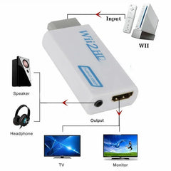 Wii To HDMI-Compatible Adapter Converter 3.5mm Audio For PC HDTV Monitor 1080P 720P Wii2 To HDMI-Compatible Converter Adapter
