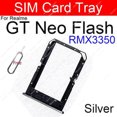حامل بطاقة SIM لهاتف Realme GT Neo Neo Flash GT Neo2 2T GT Master Explorer 5G Nano محول بطاقة SIM أجزاء حامل البطاقة