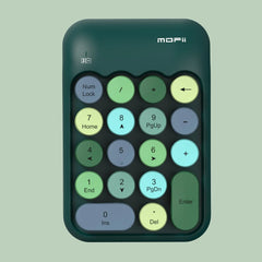 لوحة مفاتيح رقمية لاسلكية MOFII، لوحة مفاتيح رقمية صغيرة محمولة ملونة بتصميم كلاسيكي، لوحة مفاتيح خارجية لاسلكية 2.4 جيجاهرتز للكمبيوتر واللاب توب