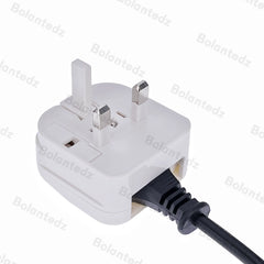 European EU To UK Travel Power Adapter With 5A Fuse UK British Electrical Plug Adapter Outlet AC Charger Power Cord Socket