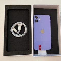 هاتف Apple iPhone 12 mini الأصلي غير مقفل بذاكرة وصول عشوائي (ROM) سعة 64/128/256 جيجابايت وشاشة 5.4 بوصة وتقنية 5G وخاصية التعرف على الوجه، جديد بنسبة 97%