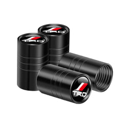 4Pcs Car Wheel Tire Valve Caps Protection Cover Auto Accessories For Toyota Fortuner Chr Verso Prius Mirai Hiace Trd Corolla GR