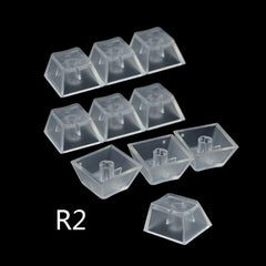 10Pcs Transparent ABS Keycaps Mechanical Keyboard Matte Backlit for Key caps For Cherry Gateron Kailh